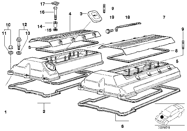 1999 BMW 540i  Hex Bolt With Washer Diagram for 07119901799