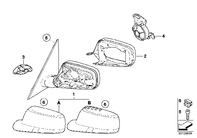 2002 BMW 745Li Actuator Left Diagram for 67136969103