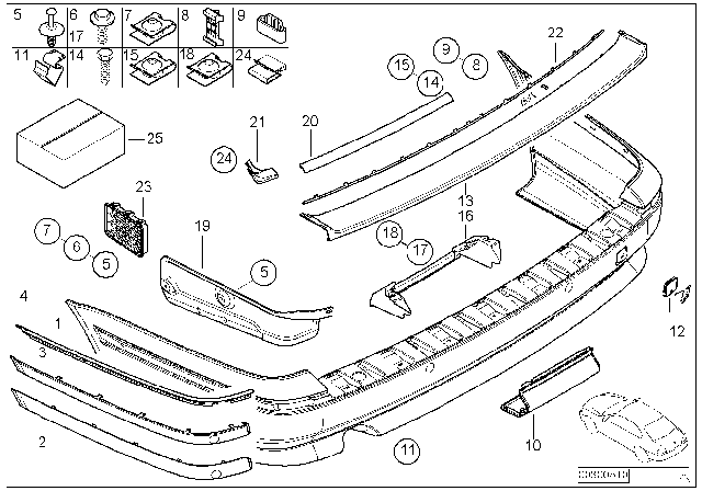 1999 BMW 540i  Clamp Diagram for 51122231623