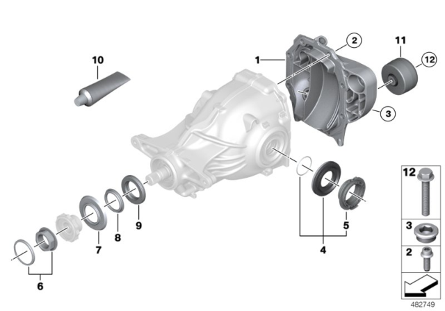 2014 BMW 335i xDrive  Dust Plate, Plastic Diagram for 33217616458