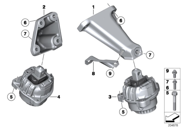 2014 BMW Alpina B7 xDrive  Engine Mount Right Diagram for 22116777374