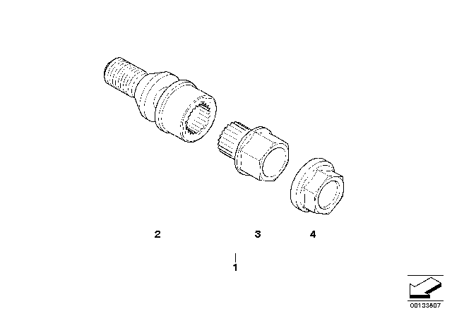 2004 BMW X5  Adapter With Code Diagram for 36136762340