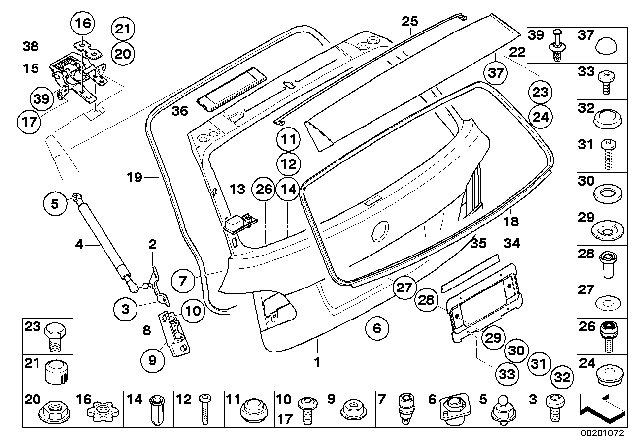 2007 BMW 530xi  Spacer Diagram for 51188240761