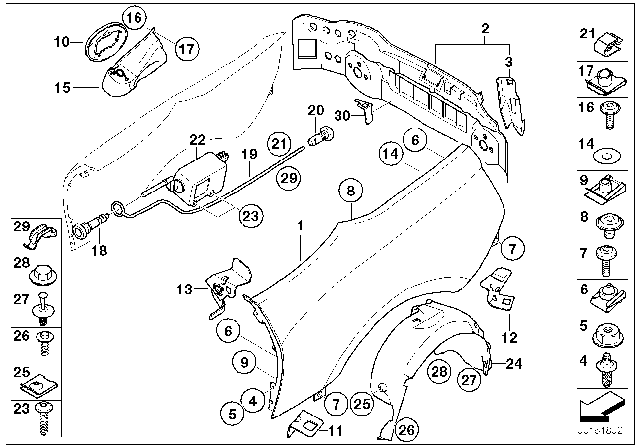 2008 BMW Z4  Torx-Bolt With Washer Diagram for 41357042973
