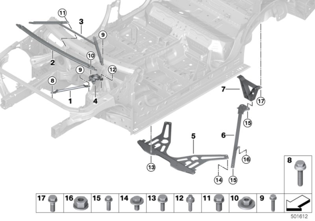 2020 BMW X3 M  HEX BOLT Diagram for 51618746894