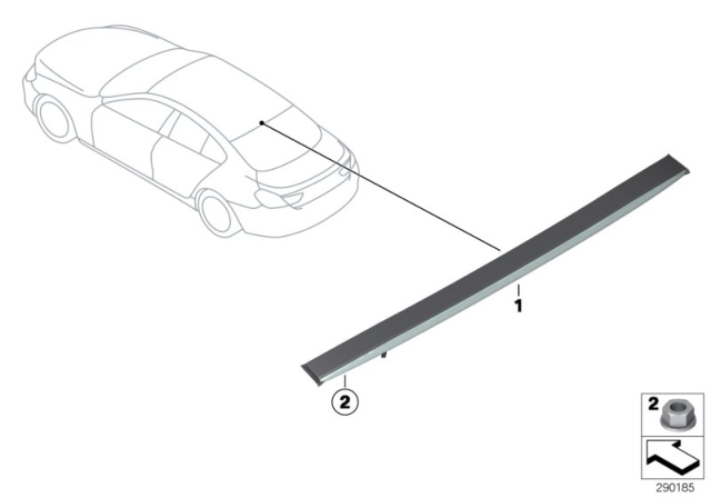 2015 BMW M6  Third Stoplamp Diagram for 63257309977