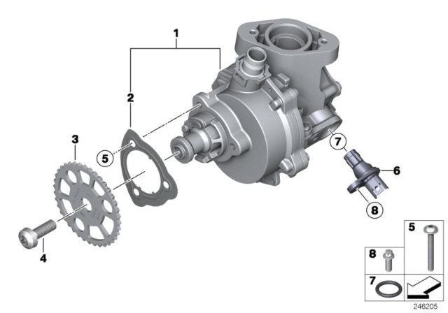 2010 BMW 535i GT  Isa Screw Diagram for 11667528325