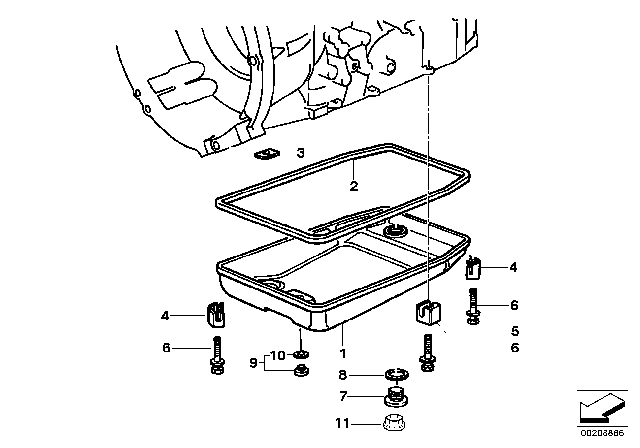 1996 BMW M3  Covering Cap Diagram for 24111422330