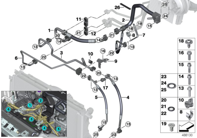 2018 BMW i3s  Pressure Pipe, Front Diagram for 64509321877