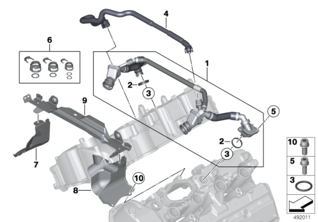 2019 BMW X6 REPAIR KIT FOR CONNECTORS Diagram for 11158671570