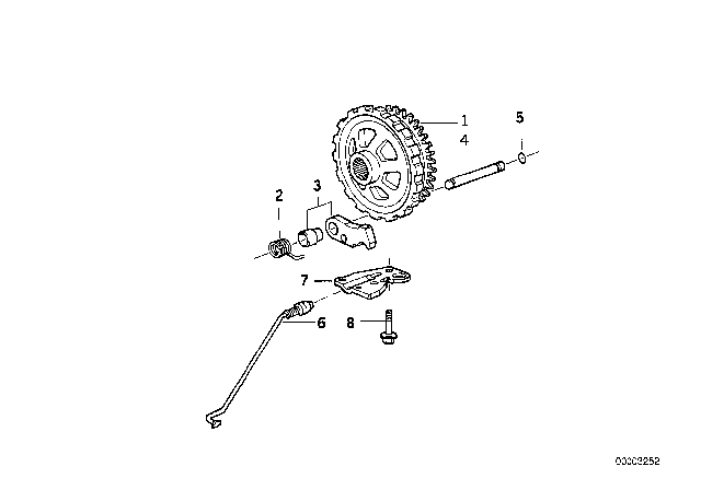 1993 BMW 740iL Pin Diagram for 24531421158