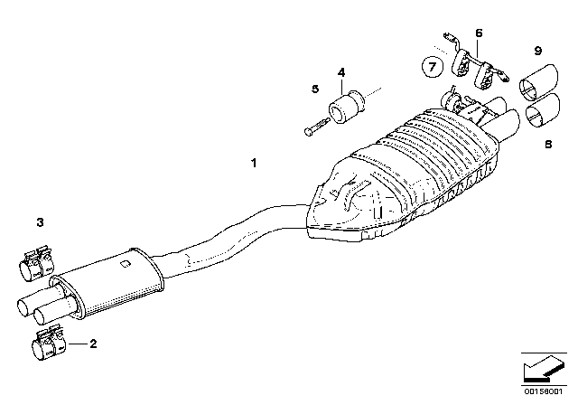 2010 BMW X3  Vibration Absorber Diagram for 18303419445