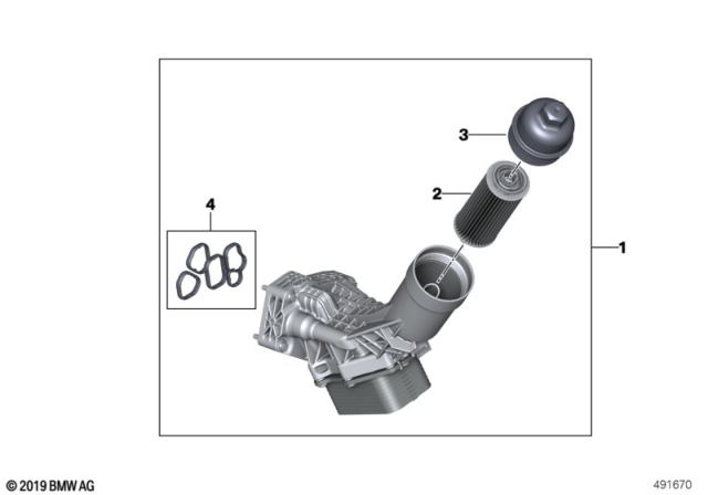 2019 BMW Z4  GASKET SET Diagram for 11428598028