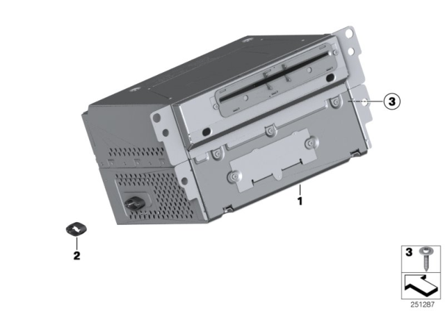 2015 BMW 328i Exchange Cic Diagram for 65129262395