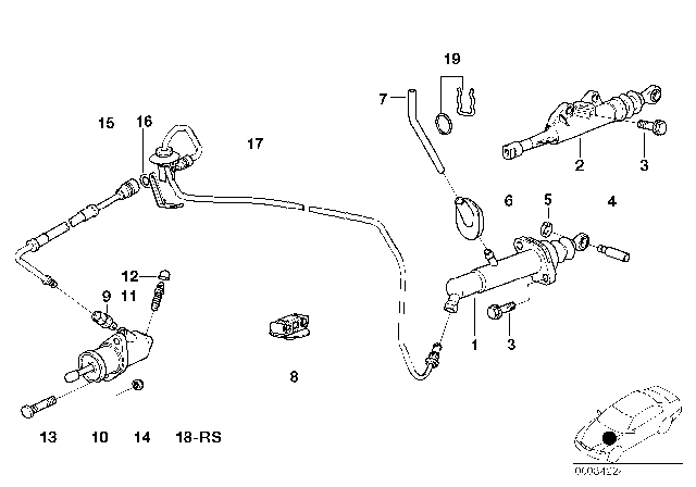 2001 BMW 540i  Pin Diagram for 21521164428