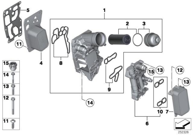 2018 BMW X5  Gasket Diagram for 11428516396