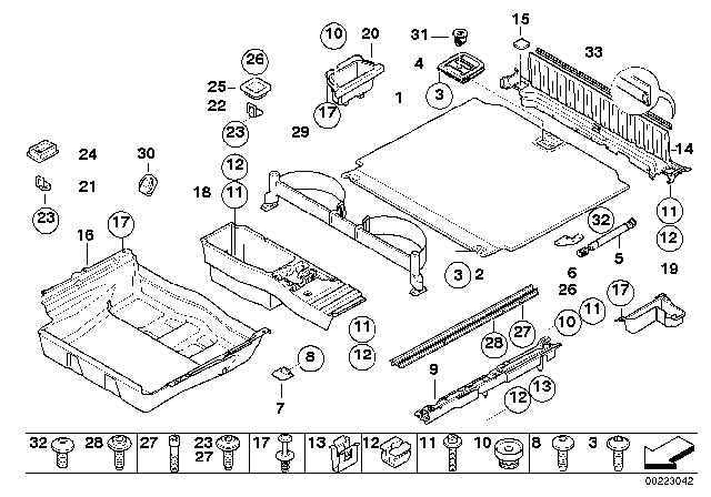 2012 BMW X5 M  Hinge Diagram for 51476974233