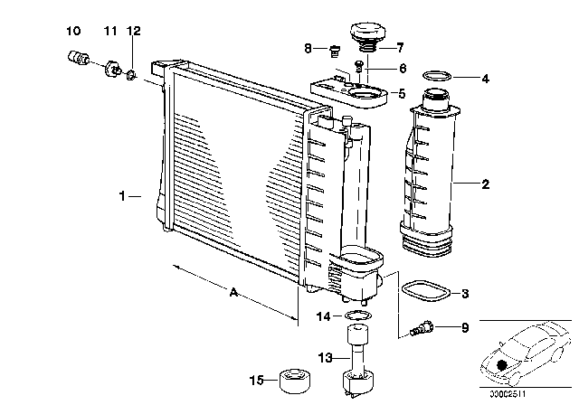 1991 BMW 525i  Screw Plug Diagram for 17111712816