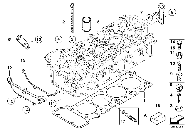 2010 BMW M3  Countersunk Screw Diagram for 11127835441