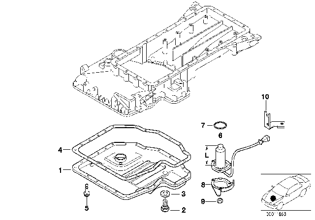 1996 BMW 840Ci  Lower Engine Oil Pan Diagram for 11131702891
