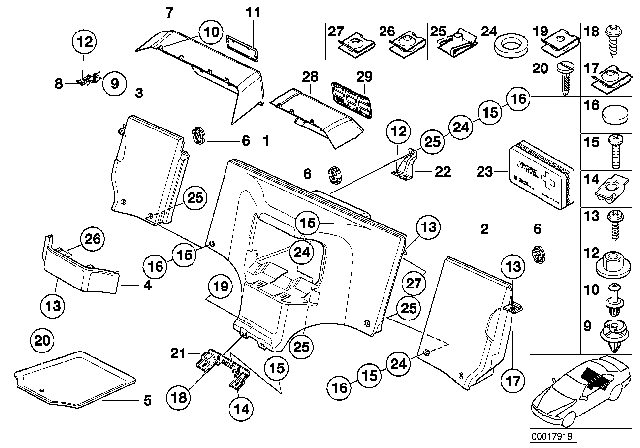 2002 BMW Z3 M  Covering Cap Diagram for 51468401481