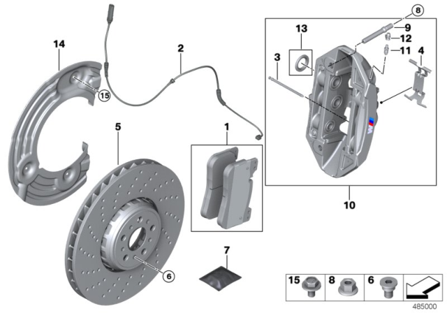 2020 BMW M8  STUD Diagram for 34118089527