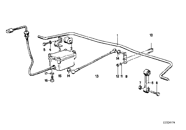 1987 BMW M6  Rod Diagram for 37121131591