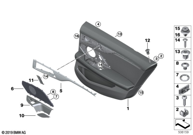 2020 BMW 840i xDrive Gran Coupe  TRIM COVER, LOCK BUTTON, REA Diagram for 51425A013A1