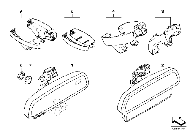 2012 BMW 328i xDrive  Covering Cap Left Diagram for 51167134954