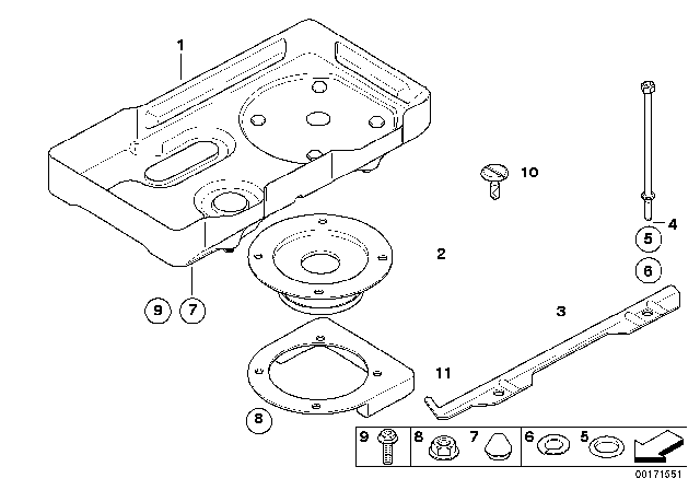 2008 BMW 328i  Additional Weight Diagram for 51717208833