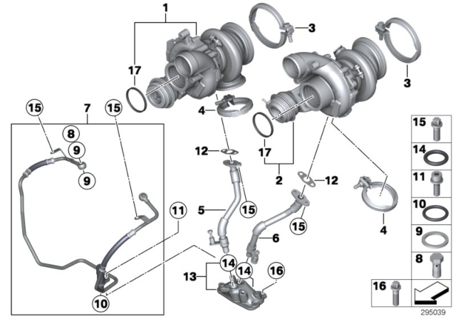 2017 BMW M6  O-Ring Diagram for 07119907330