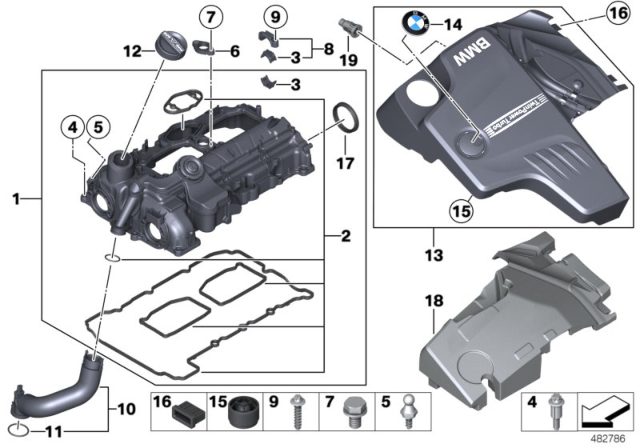 2015 BMW X3 O-Ring Diagram for 11127605329
