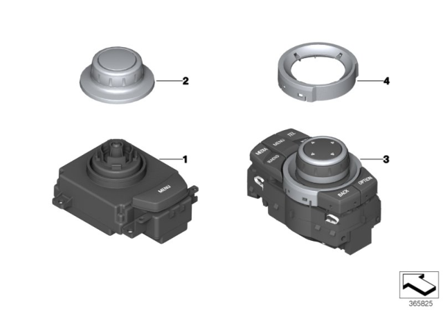 2008 BMW X6  Chrome Ring Diagram for 65829353029