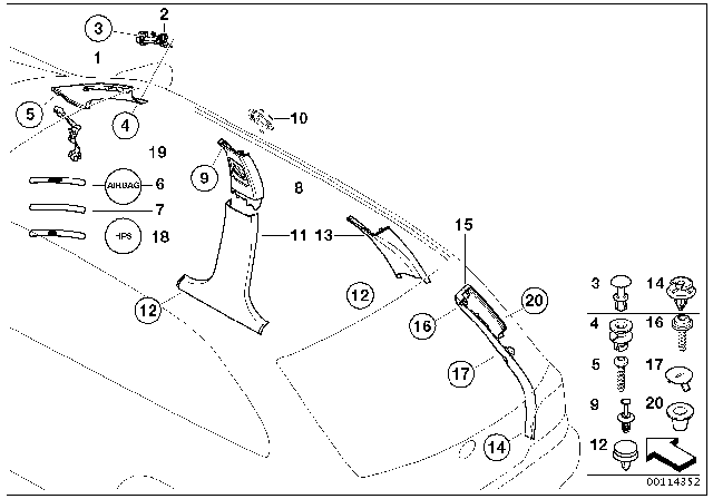 2004 BMW 325xi Bracket, Left Diagram for 51458222707