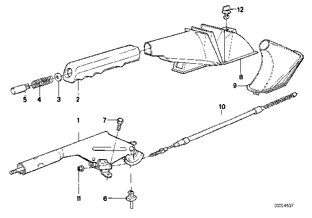 1992 BMW 525i  Protection Cap Diagram for 34411156461