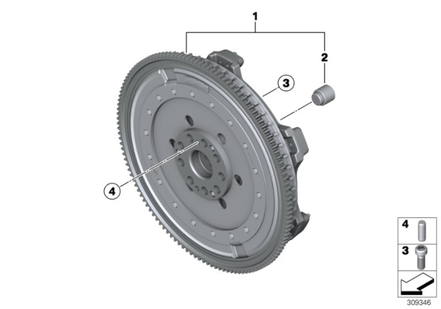 2017 BMW M6  Isa Screw Diagram for 11227805708
