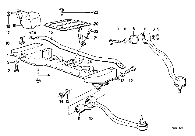 1987 BMW M6 Washer Diagram for 07119904119