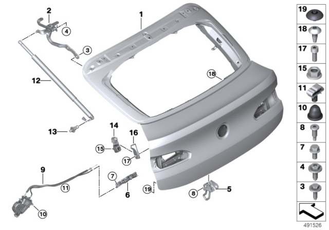 2019 BMW X4 Fastening Nuts (Set of four) Diagram for 07119906050