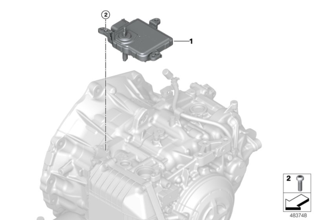 2020 BMW X2  CONTROL UNIT EGS Diagram for 24609453614