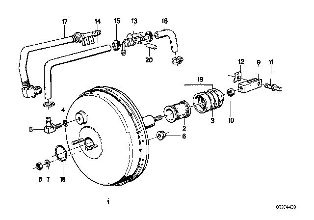 1990 BMW 325ix  Non-Return Valve Diagram for 34331154771