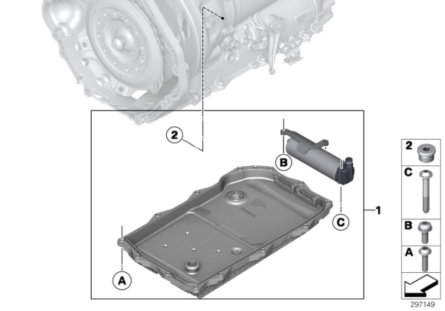 2017 BMW Alpina B7  Oil Volume Reservoir Repair Kit Diagram for 24347544930