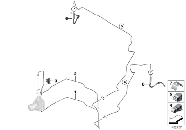 2019 BMW X4  PIPE CONNECTION Diagram for 34326871441