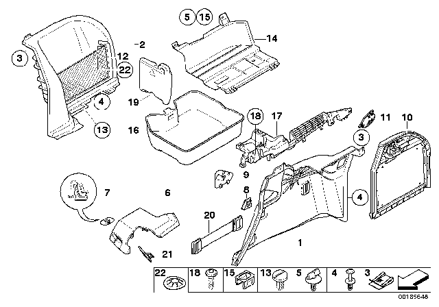 2006 BMW 325xi  Locking Button Diagram for 51478248015
