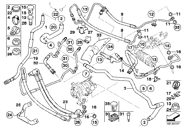 2006 BMW 650i  Hollow Bolt Diagram for 32416783886