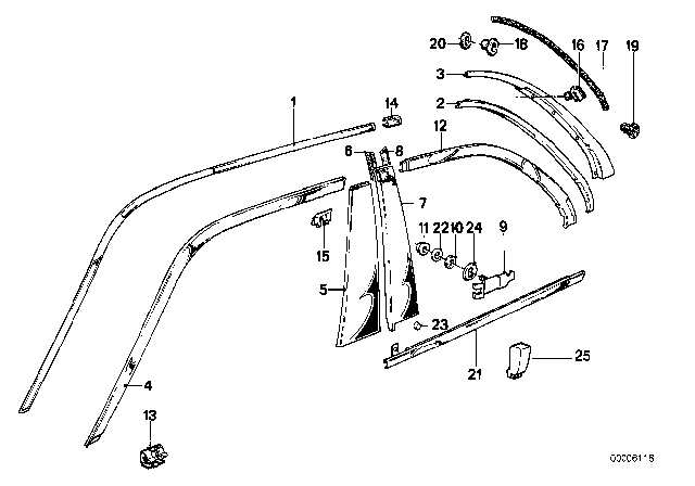 1984 BMW 318i  Gasket Left Diagram for 51721922471