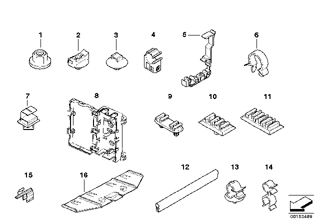 2011 BMW Z4  Holder Diagram for 61138372304