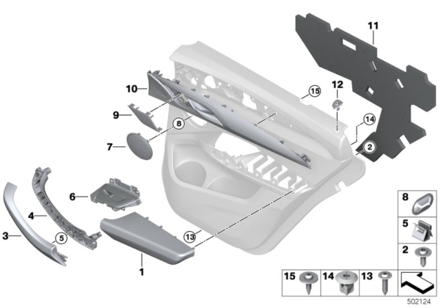 2020 BMW X4 Trim, Tweeter, Rear Left Diagram for 51417422715