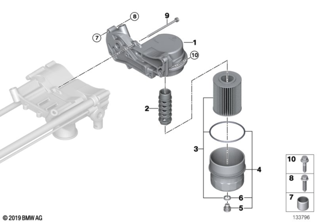 2008 BMW 550i  Screw Plug Diagram for 11427518083