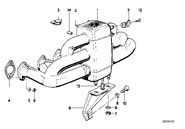 1989 BMW 735iL  Supporting Arm Diagram for 11611708851