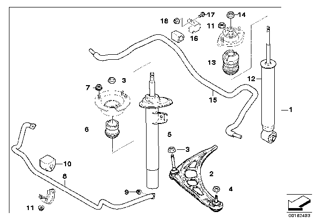2005 BMW 330Ci  Hex Bolt With Washer Diagram for 31306779487